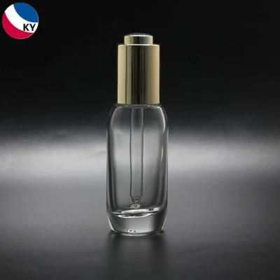 Push Button Dropper Serum Round Bottle with Dropper