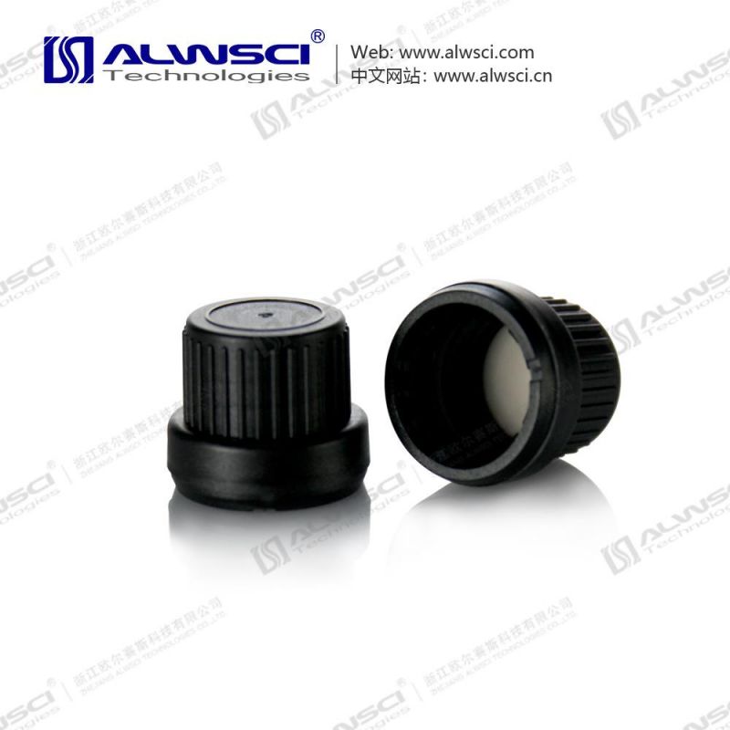 Alwsci 18mm Red PP Tamper-Evident Cap with PE Septa for 5ml /10ml Storage Bottle