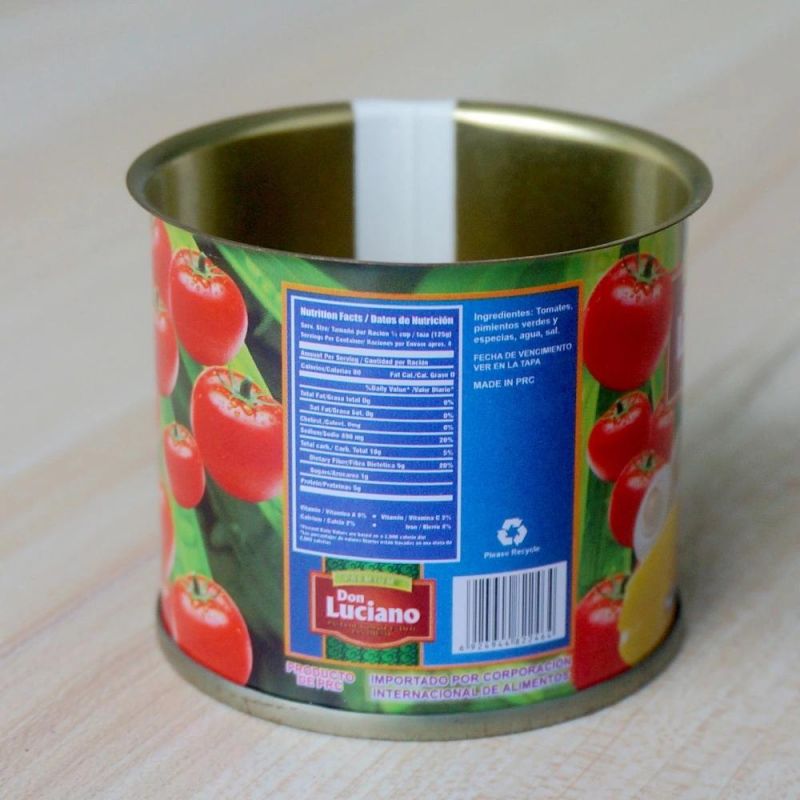 Tin Can for Pasta De Tomate Estilo Panameno