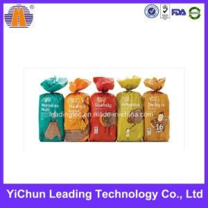 Customized Printed Sealed Clear Windowed Plastic Bread Food Bag