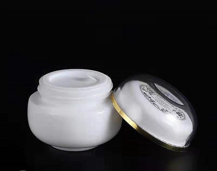 Customized 15g Cream Glass Porcelain Jar Cosmetic Jar Cosmetic Case