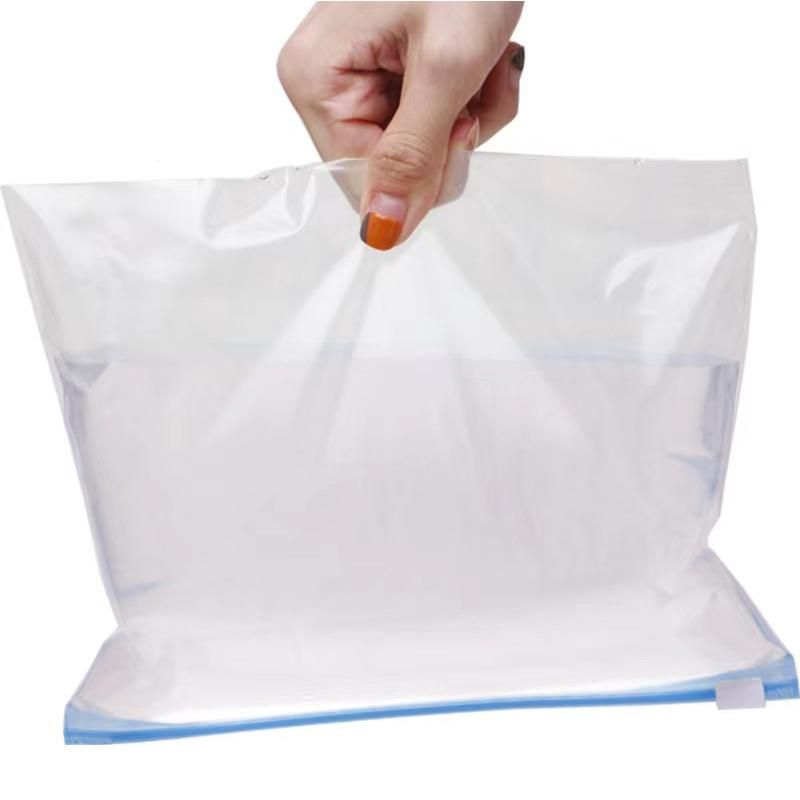 Single/Double Zipper Food Bag Plastic Slider Bag Veggies Frozen Accessory Cosmetic Ziplock Bag Zipper Bag