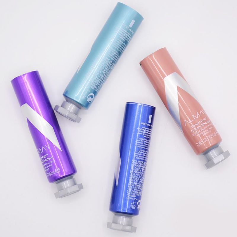 Aluminum Plastic Cosmetic Packaging Hand Cream Tube with Octagonal Cap