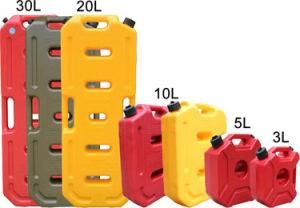 Offroad Accessories 3L 5L 10L 15L 20L 30L Plastic Jerry Cans Fuel Tank Oil Gas Can