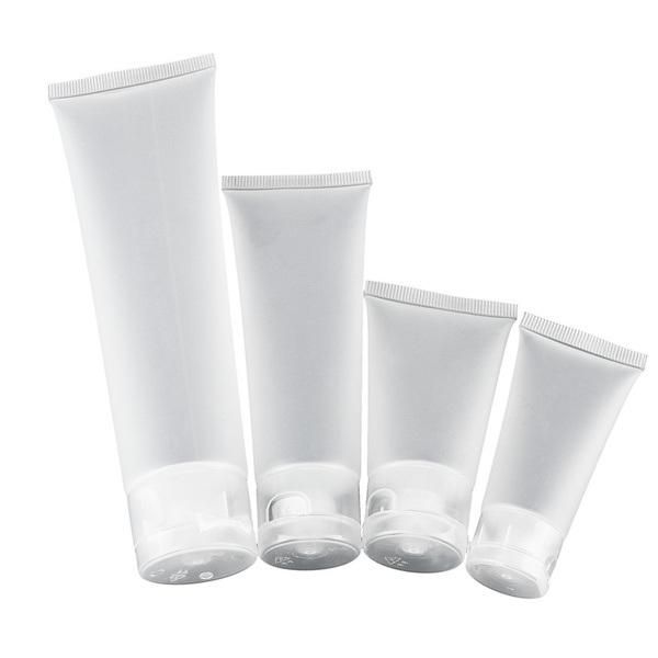 Plastic Transparent with Screw Cap Cosmetic Packaging Tube Cream