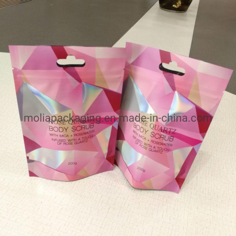 Aluminum Foil Zip-Lock Bags Stand up Pouch Matt Color with Logo Printed Laminated Foil Doypack Coffee Tea Packaging Bags with Zipper