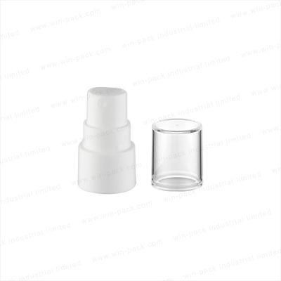 New Design Lotion Pump for Glass Plastic Bottles Rose Gold Color Transparent Injection Cap