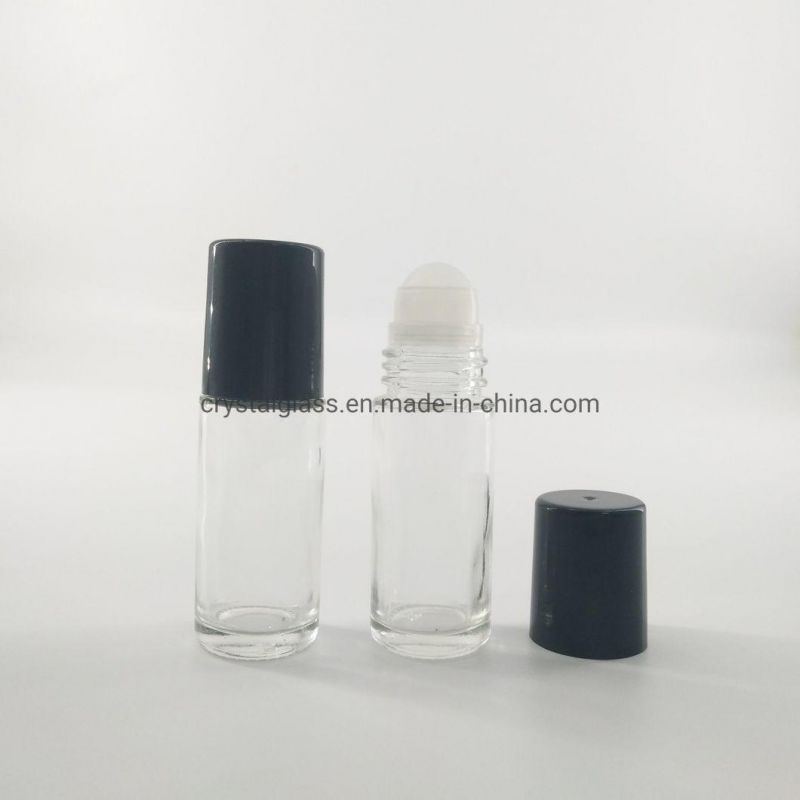 Roll-on Glass Bottle 30ml Deodorant Bottle for Cosmetic Use with Plastic Ball 1oz