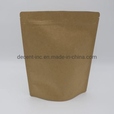 Factory Directly Supply Custom Kraft Paper Bag Self-Sealing Food Tea Dried Fruit Snack Sealed Packaging Bag