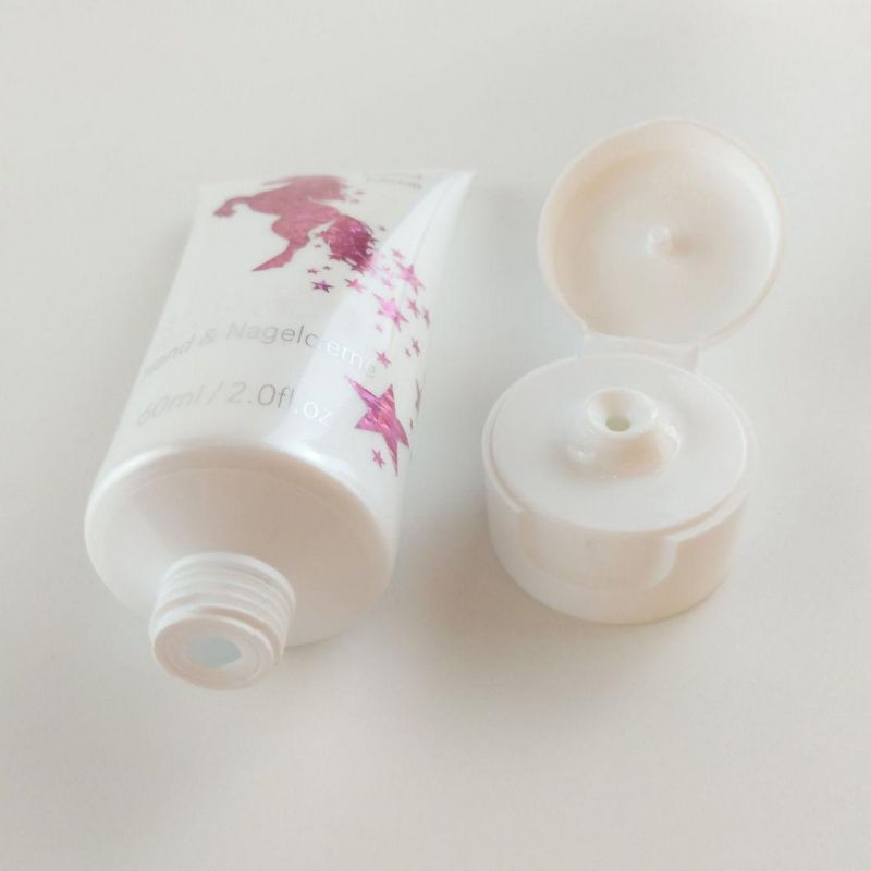 50ml 60ml 70ml 80ml 90ml 100ml White Screw Cap Cosmetic Soft PE Plastic Tubes