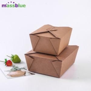 Disposable Paper Packaging Box Take Away Lunch Box