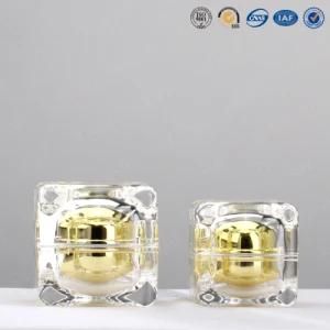 Golden Cream Bottle Cosmetic Glass Jar 5g--50g