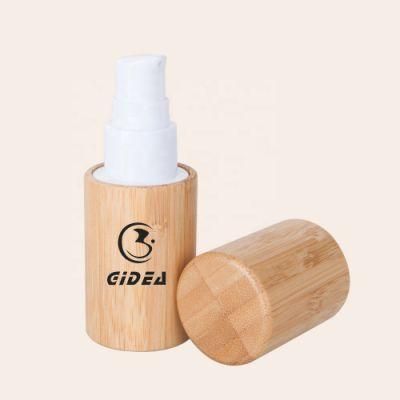 30ml 50ml 100ml Bamboo Cosmetic Pump Lotion Bottle