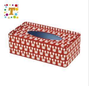 The Foreign Trade Tin-Plate Craft Paper Towel Jar Retro Rectangular Paper Towel Box