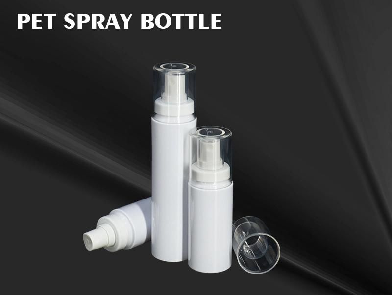 50ml 60ml 80ml White Cosmetic Mist Spray Bottles Stock Plastic Bottle