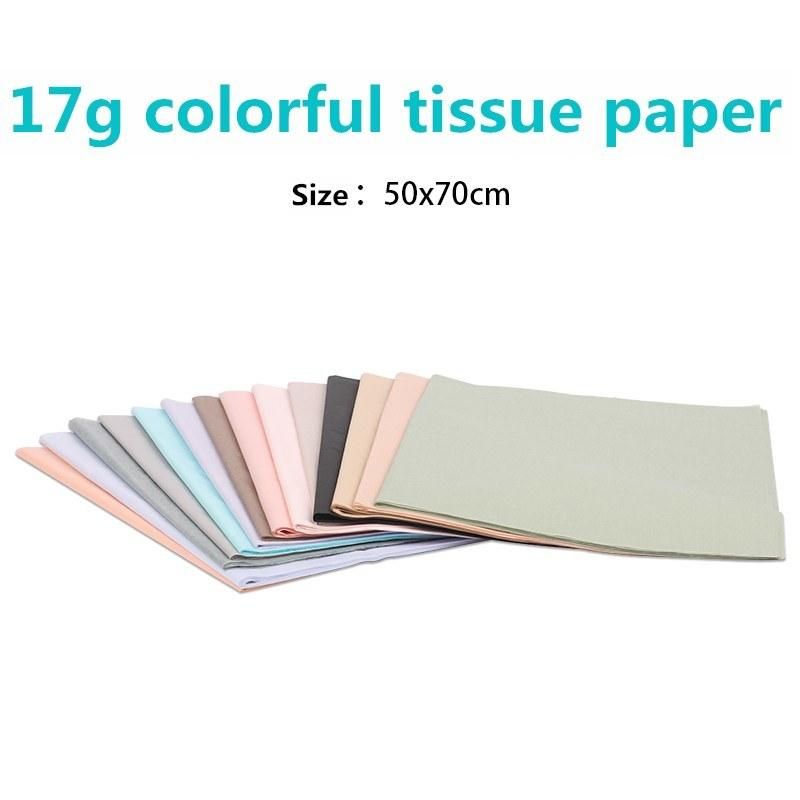 Custom Logo 17GSM Colorful Gift Garment Package Wrapping Tissue Paper