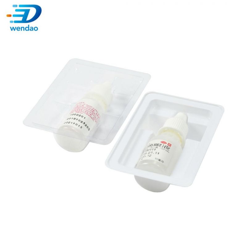 Custom Medication Pharmaceutical Plastic Blister Inner Packaging for 2ml 3ml 5ml Vials