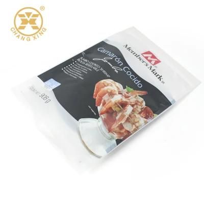 Matte Finish Vacuum Seal Plastic Zip Bags for Meat Fish Frozen Food Packaging