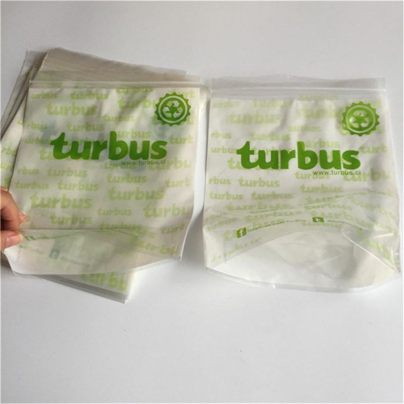 LDPE Clear Custom Printed Resealable PE Ziplock Pouch Bag