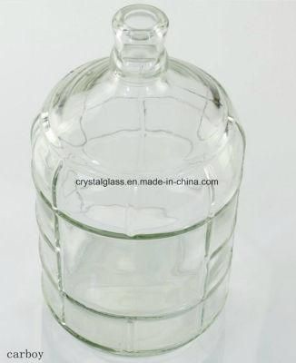 5gallon Grid Embossed Glass Carboy Bottle Beer Packing