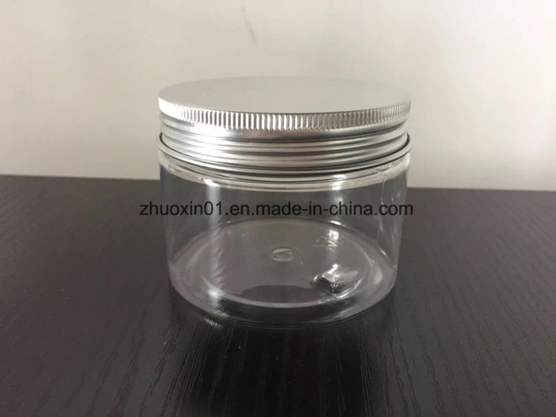 250g Pet Plastic Food Grade Jar with Aluminum / Plastic Screw Cap