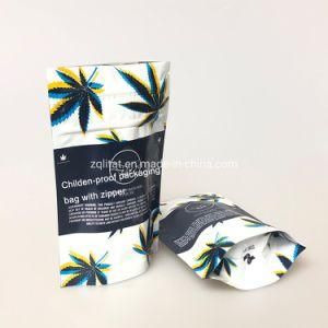 Matte Finished Childproof Zipper Pouch Smell Proof Custom Printed Plastic Hemp Packaging Ziplock Bags