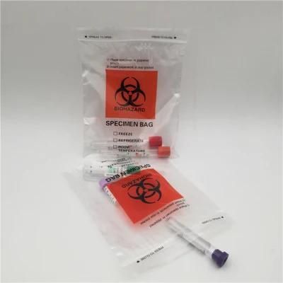 Laboratory Medical Biohazard Plastic Specimen Bag