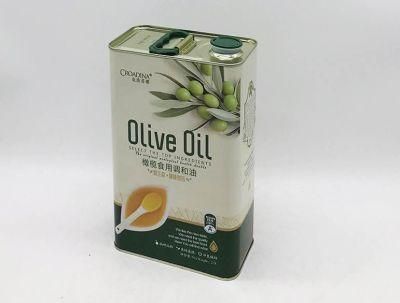 Custom Tinplate Extra Virgin 5 Lt Olive Oil Tin Cans