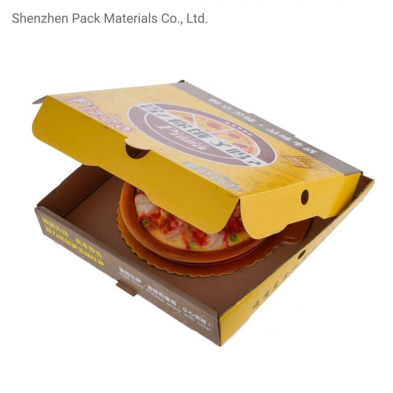 Pizza Cake Customized Recyclable Custom Fast Chips Food Grade Bacon Onion Packaging Paper Box