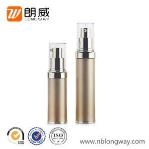 Golden as Airless Essential Bottle with Screw Pump for Cosmetic Packaging