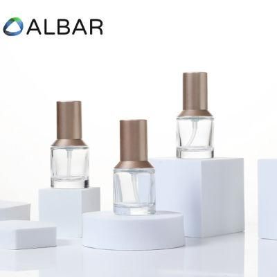 Rose Gold Serum Face Oil Lotion Glass Bottles with Press Pump Caps