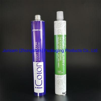 Customized Soft Aluminium Collapsible Tube Packaging Semi Liquid Cream Container with Cap