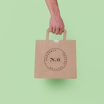 Wholesale Factory Low Price Duarable Kraft Paper Customized Printing Shoppping Bag Eco Friendly Bag with Twist Handle