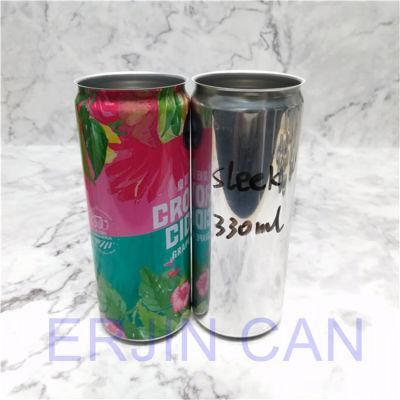 330ml Sleek Aluminum Cans for Beer Packaging