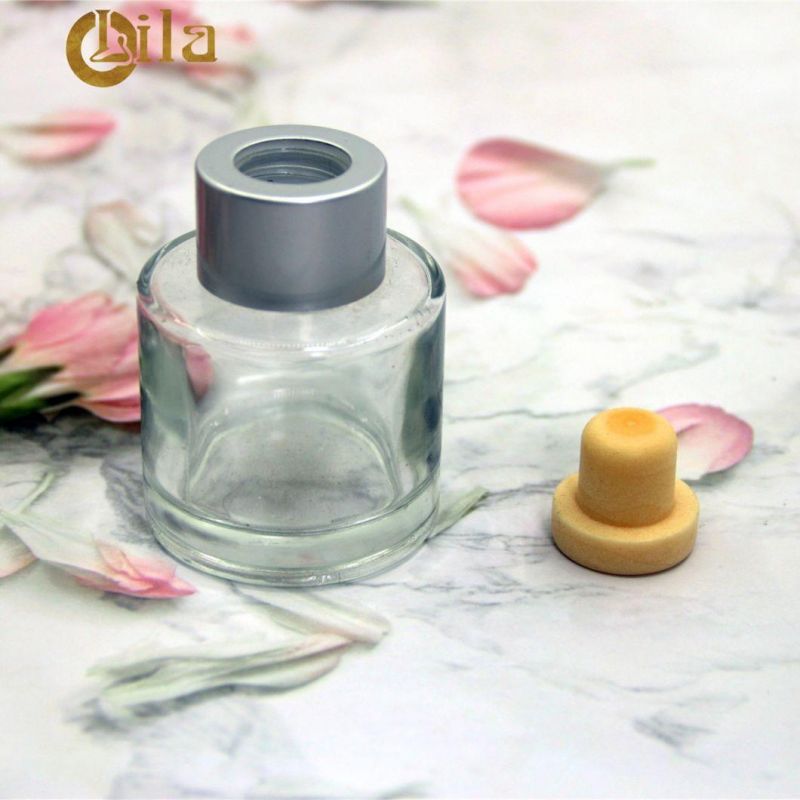 Factory Round 50ml, 60ml, 70ml Cosmetic Aromatherapy Bottles Wholesale Diffuser Glass Bottle