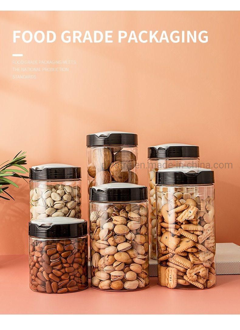 85mm Pet Plastic Sealed Jar Food Dried Fruit Tea Cans Durable Bottle