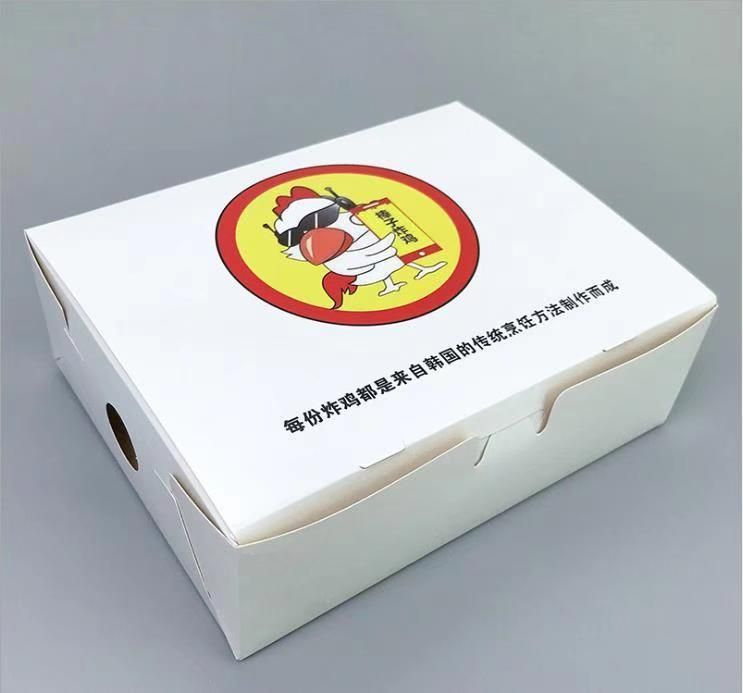 Custom Fried Chicken Burger Kraft Packag Box Food Packing High Candle Gift Packaging Food Storage Box