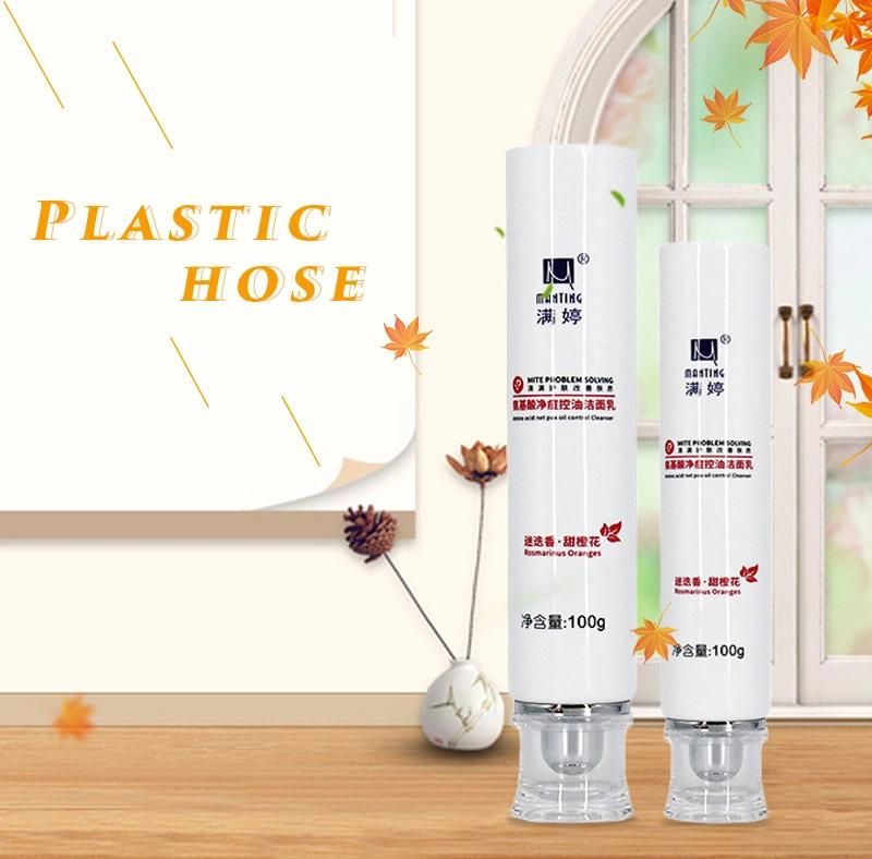 OEM 100ml Plastic Lotion Tube with Acrylic Screw Cap