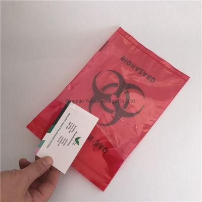 100% LDPE Biohazard Specimen Plastic Bags with Pocket in 3layers and 4 Layers