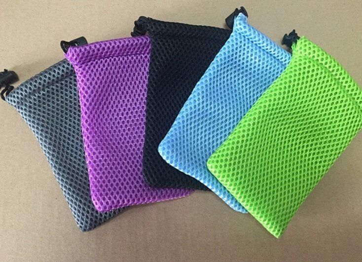 Polyester Mesh Drawstring Bag, Mobile Power Storage Bag (FLY- CB0120)