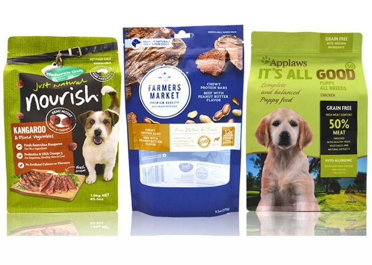 Food Grade Plastic Bag Big 10kg 15kg 20kg Pet Dog Treats Feed Food Packaging Pouch with Resealable Zipper