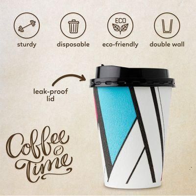 Biodegradable Party Beverage Juice Bubble Milk Tea Shake Boba Disposable Drink Hot Coffee Cup with Lid