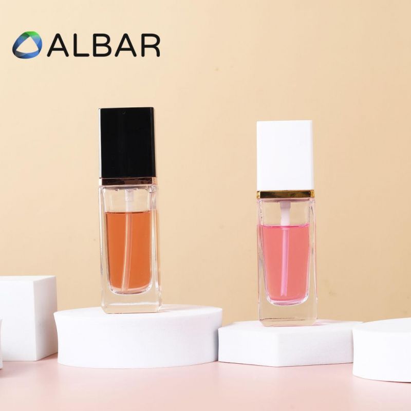 Top Quality Foundation Face Serum Essential Oil Rectangle Glass Bottles