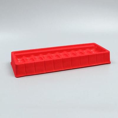 Customized Red Flocking Plastic Packing Ampoule Tray for Medical