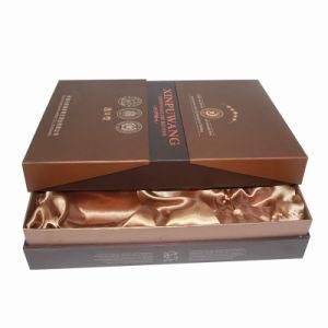 High Quality Gift Packaging Paper Wine Box with Silk Insert