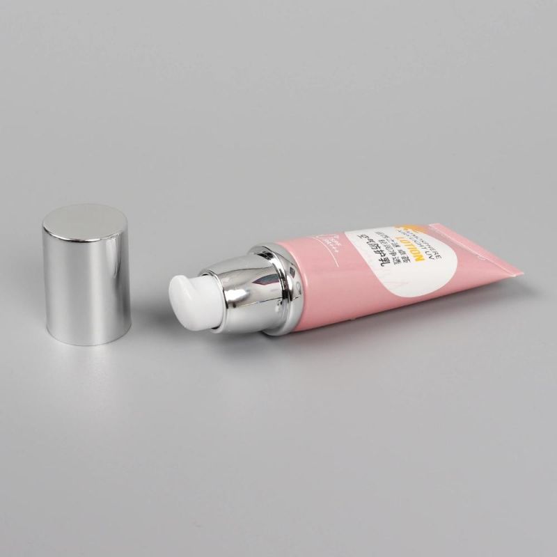 Black Color Flip Top Cap PE Plastic Tube for Face Wash Cream Packaging