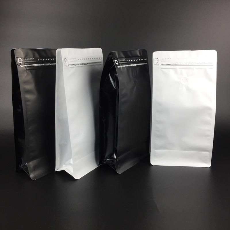 Plastic Block Bottom Stand up Pouch for Coffee
