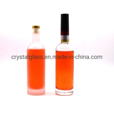 200ml 375ml 500ml 700ml Wholesale Wine Vodka Glass Whiskey Bottle with Cork