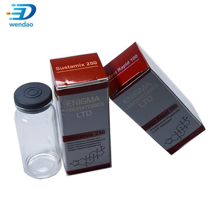 Custom Design OEM Small Bottle Paper Box for Steroid Packaging