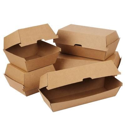 Wholesale Kraft Paper Lamination Food Packaging Box Burgert Container